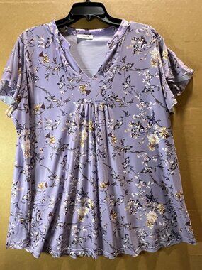 Youtalia flowy blouse light purple size XXL